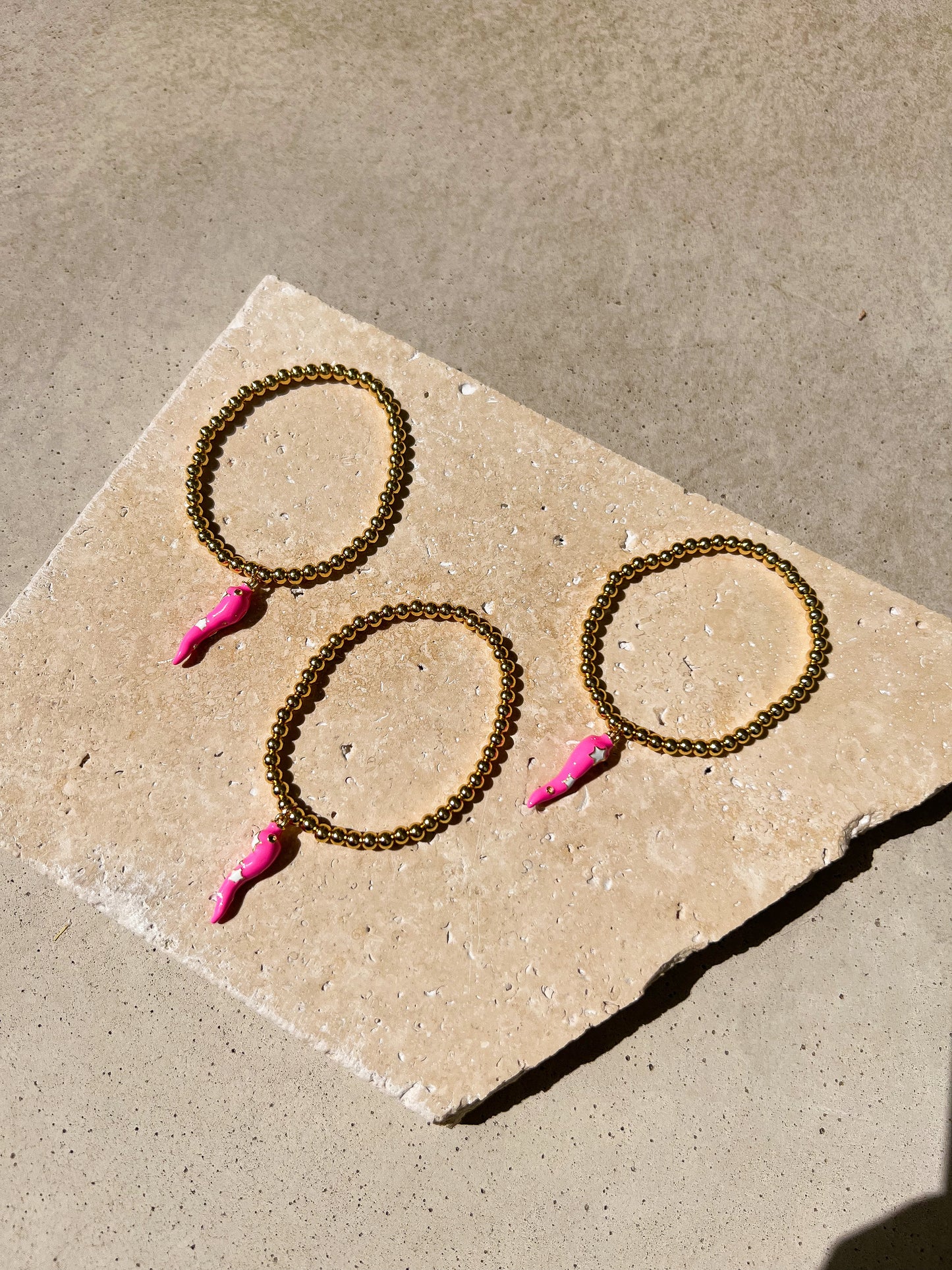 Rosa Gold Cornicello Bracelet