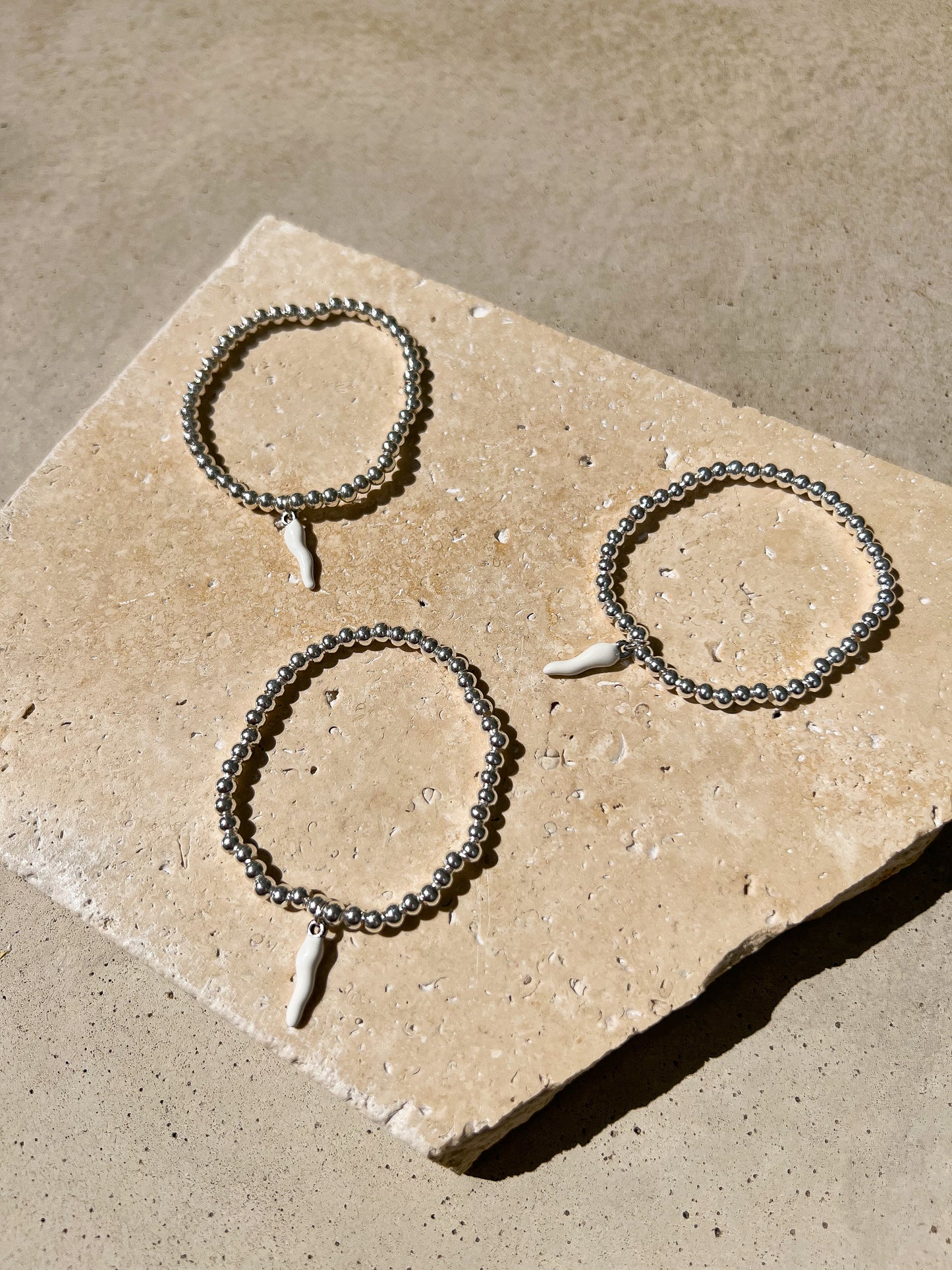 Bianco Cornicello Bracelet